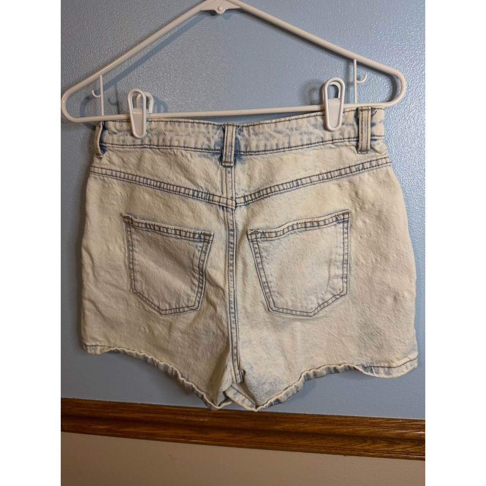 Universal Thread Light Acid Wash High Rise Denim Shorts Size 6 28 Womens